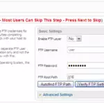 Step5: FTP Configuration